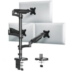Full Motion Triple Monitor Desk Mount For Max 32'' Monitors MUA6013