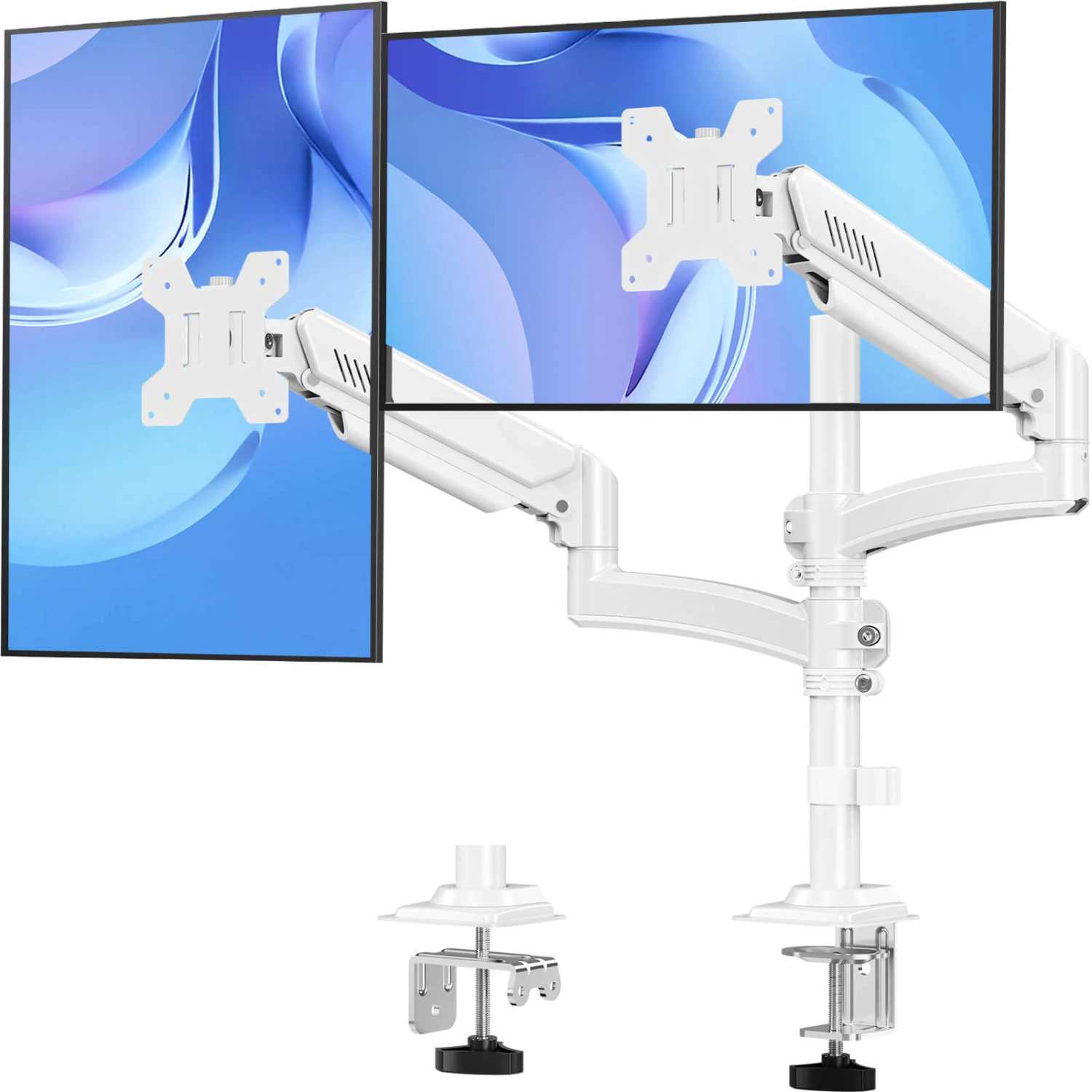 Freelift Dual Monitor Desk Mount For Max 32'' Monitors MUA6016W 3 Freelift Dual Monitor Desk Mount For Max 32'' Monitors MUA6016W