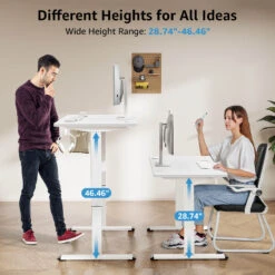 MOUNTUP 48x24" Electric Height Adjustable Standing Desk- White 14 MOUNTUP 48x24" Electric Height Adjustable Standing Desk- White -Mountup Store 02 5 629278a5 479c 43df bb92 7e333de4df5c