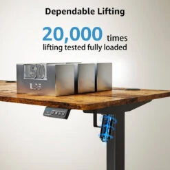 MOUNTUP 48x24" Electric Height Adjustable Standing Desk- Rustic Brown 13 MOUNTUP 48x24" Electric Height Adjustable Standing Desk- Rustic Brown -Mountup Store 03 1 e8b2b16f 8e1d 4576 91e7 c8be3037f1bb