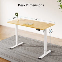 MOUNTUP 48x24" Electric Height Adjustable Standing Desk- Oak 17 MOUNTUP 48x24" Electric Height Adjustable Standing Desk- Oak -Mountup Store 04 03a5eaa7 ecae 471d 8cce 078729a77545