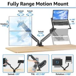 Laptop And Monitor Stand For 13''-17'' Laptop And Max 32'' Monitors MUA4008 13 Laptop And Monitor Stand For 13''-17'' Laptop And Max 32'' Monitors MUA4008 -Mountup Store 04 2 64cb4536 2c7f 4459 9b97 93ed93cada79