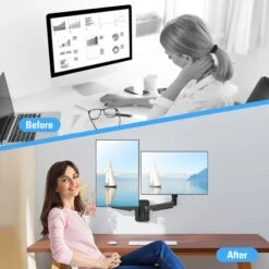 Dual Monitor Wall Mount For 13"-32'' Monitors MUA2012B -Mountup Store 08 1