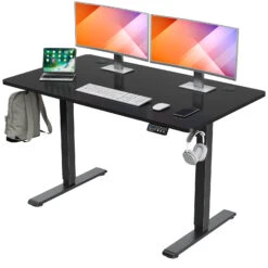 Height Adjustable Electric Standing Desk - Black