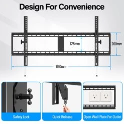 Tilting TV Wall Mount For 37''-90" TVs MUT0017 -Mountup Store 1 3 a3ab7177 c953 431b 923b 1a2e9c7994c1