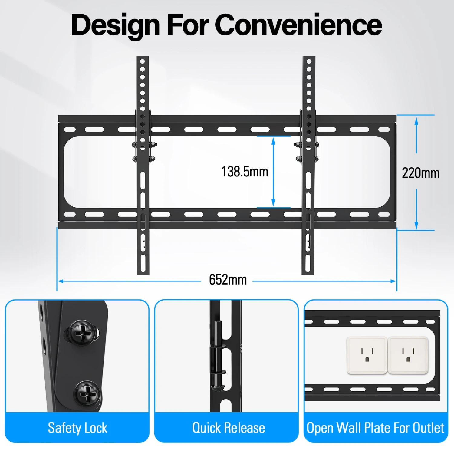 Tilting TV Wall Mount For Up To 75" Tvs MUT0053 5 Tilting TV Wall Mount For Up To 75" Tvs MUT0053 - Image 3