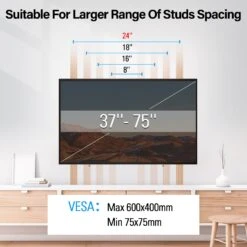 Tilting TV Wall Mount For Up To 75" Tvs MUT0053 13 Tilting TV Wall Mount For Up To 75" Tvs MUT0053 -Mountup Store 1 9