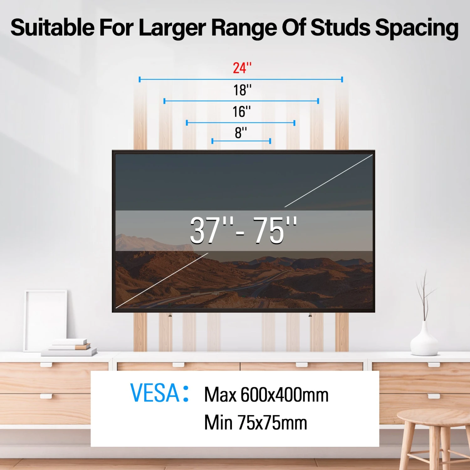Tilting TV Wall Mount For Up To 75" Tvs MUT0053 7 Tilting TV Wall Mount For Up To 75" Tvs MUT0053 - Image 5
