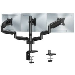 Full Motion Triple Monitor Desk Mount For Max 32'' Monitors MUM-8004A