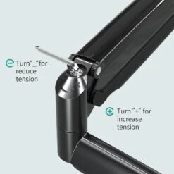 Full Motion Triple Monitor Desk Mount For Max 32'' Monitors MUM-8004A -Mountup Store 10.1