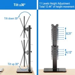 Vertical Dual Monitor Stand For Max 35'' Monitors MUA1006 -Mountup Store 1063 83aafdf5 035c 409e 9298 d8b46bcc0827