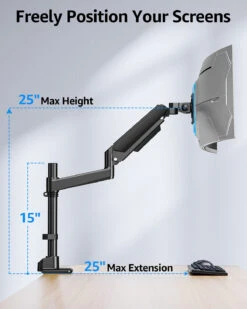MOUNTUP Heavy Duty Monitor Arm Fits Max 49" Ultrawide Screens, Ultra Wide Monitor Arm Holds 4.4-44 Lbs, Single Monitors Stand For Samsung Odyssey G9 And More, Gas Spring Height Adjustable, VESA Mount -Mountup Store 10 58f541db 2d2c 4baa 9a52 714be93bfe7d