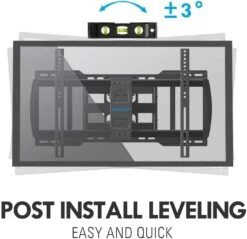 Full Motion TV Wall Mount For 42''-82'' TVs MUT0012-24K -Mountup Store 12243 c64434c2 9eb9 468a 8167 274ade80cdc8