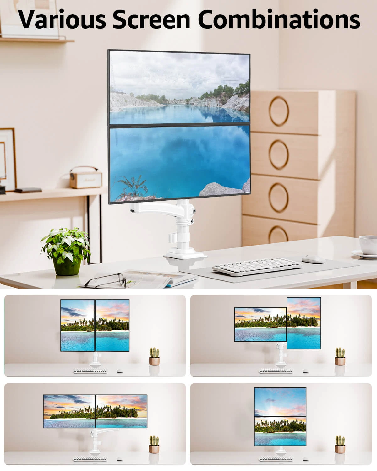 Freelift Dual Monitor Desk Mount For Max 32'' Monitors MUA6016W 12 Freelift Dual Monitor Desk Mount For Max 32'' Monitors MUA6016W - Image 10