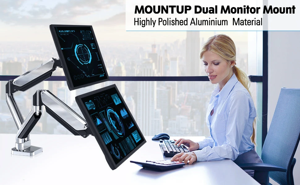 Dual Monitor Desk Mount For 13''-32'' Monitors MUA0035 9 Dual Monitor Desk Mount For 13''-32'' Monitors MUA0035 - Image 7