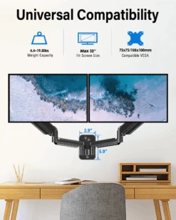 Dual Monitor Wall Mount For 2 Max 32'' Monitors MUA2004 15 Dual Monitor Wall Mount For 2 Max 32'' Monitors MUA2004 -Mountup Store 1 4a3a732d b7a3 4d39 b3bf c65b61c319f9