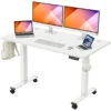 Electric Height Adjustable Standing Desk - White MUD412