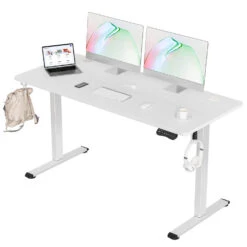 MOUNTUP 55 X 24 Inches Electric Height Adjustable Standing Desk UP512-W4