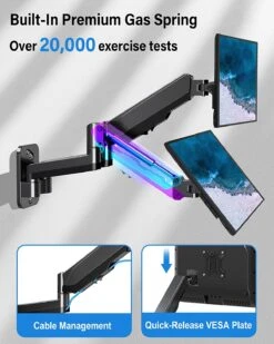 Dual Monitor Wall Mount For 2 Max 32'' Monitors MU2004 -Mountup Store 2044