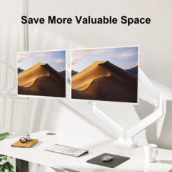 Dual Monitor Desk Mount For 14"- 32'' Monitors MUA8006W 11 Dual Monitor Desk Mount For 14"- 32'' Monitors MUA8006W -Mountup Store 2 4