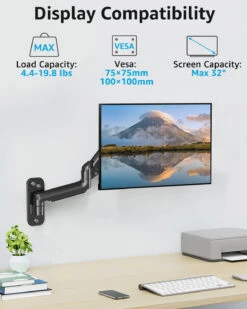 Single Monitor Wall Mount For Max 32'' Monitors MUA2003 -Mountup Store 2 54f43df5 870a 41a5 aae7 4d776f8e85bb
