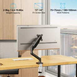 Freelift Single Monitor Desk Mount For 13''-34'' Monitors MUA8013B -Mountup Store 2 5684c836 9a28 413e bda7 0b5d72b566cd