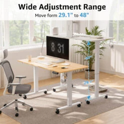 Electric Height Adjustable Standing Desk - White MUD412 -Mountup Store 2 615d0008 c721 48a8 8ac3 15c2379741d6