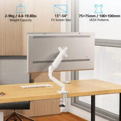 Freelift Single Monitor Desk Mount For 13''-34'' Monitors MUA8013W -Mountup Store 2 b7439e79 67c5 49db 8676 b4613cb7d40c