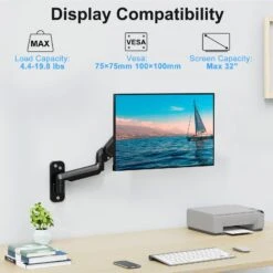 Single Monitor Wall Mount For 17"-32'' Monitors MUA2011B -Mountup Store 2 bd02db4b 8d41 40fe 8fca 206225a6d5cd