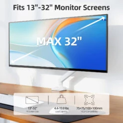 Freelift Single Monitor Desk Mount For 13''-32'' Monitors MU8013W -Mountup Store 2 d7abea87 5a46 437e b4b6 6821cc00d770