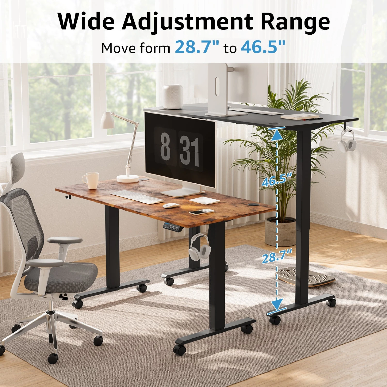 Electric Height Adjustable Standing Desk - MUD312 4 Electric Height Adjustable Standing Desk - MUD312 - Image 2