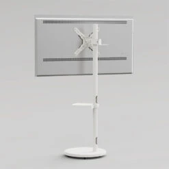 MOUNTUP Monitor Floor Stand Hold Up To 15kg/33lbs TV Mount Cart MUT1101W -Mountup Store 3 1