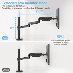 Single Monitor Desk Mount For 13''-32'' Monitors MUA6021B -Mountup Store 3 2 6fac6024 e836 48a2 a35e ec18c2685050