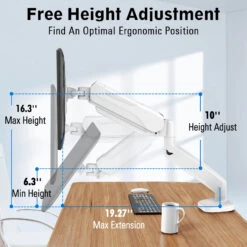 Single Monitor Desk Mount For 13''-32'' Monitors MUA0004-W -Mountup Store 3 000dfbe6 dd22 4d93 adb9 791b39e32b7f