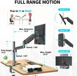 Single Monitor Desk Mount For 17''-32'' Monitors MUA0025 11 Single Monitor Desk Mount For 17''-32'' Monitors MUA0025 -Mountup Store 3 17d8efb9 a66c 42e1 9f7d 27b03c72ae4b