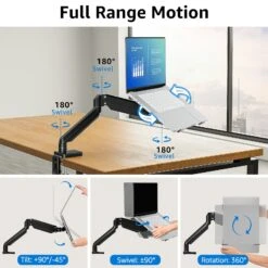 Laptop Arm Mount For Desk Holds 3.3-17.6lbs MUM-4007 11 Laptop Arm Mount For Desk Holds 3.3-17.6lbs MUM-4007 -Mountup Store 3 1 e056ab09 43fe 495e 80b3 0fbb3f0fddb2