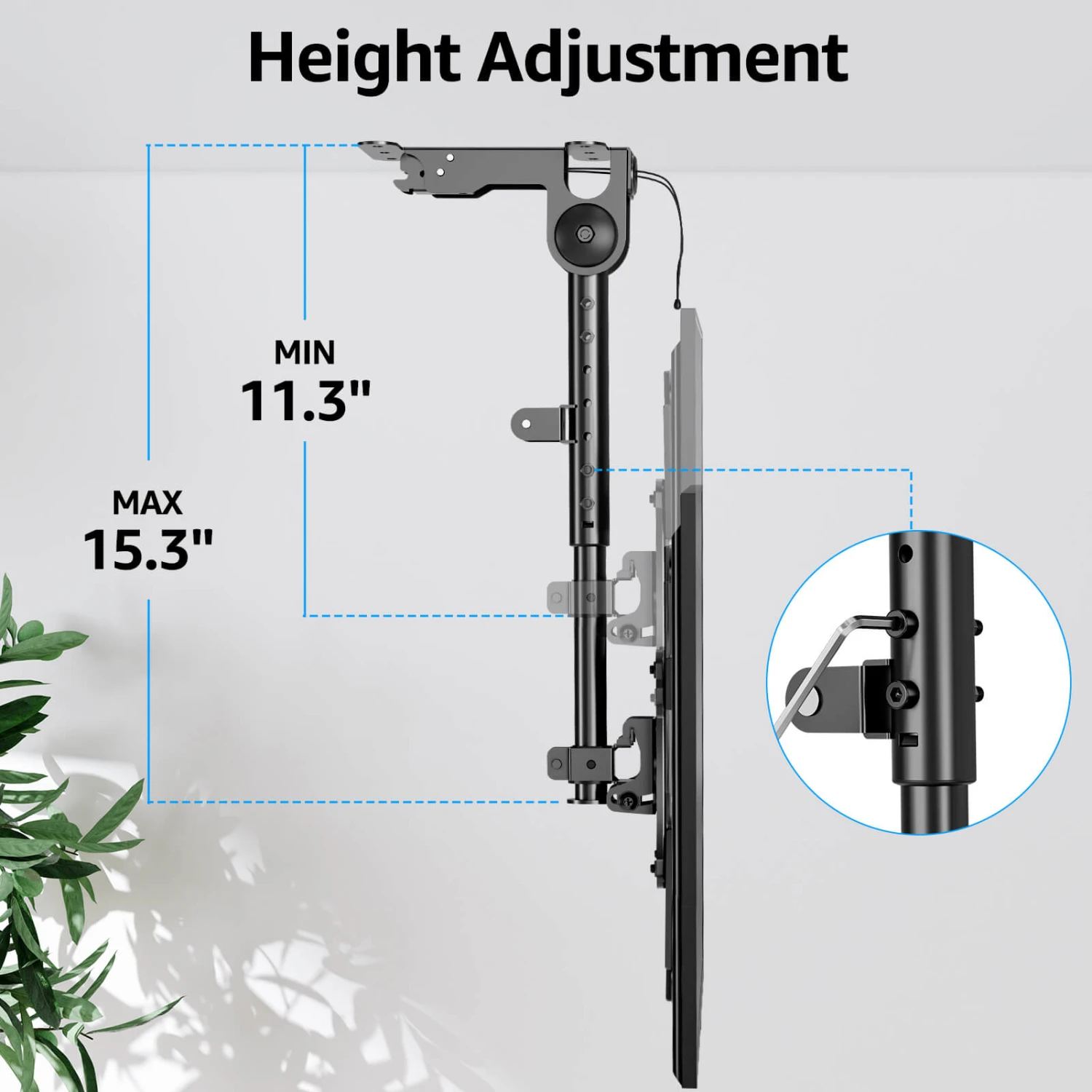 Full Motion Flip Down Ceiling TV Mount For 13''-40'' TVs MU0049-L 5 Full Motion Flip Down Ceiling TV Mount For 13''-40'' TVs MU0049-L - Image 3