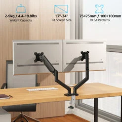 Freelift Dual Monitor Desk Mount For 13'' To 34'' Monitors MUA8014B -Mountup Store 3 6be39adf e013 4e3b ba62 5d133c675960