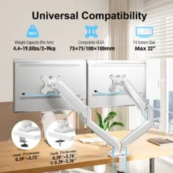 Dual Monitor Desk Mount For 14"- 32'' Monitors MUA8006W 12 Dual Monitor Desk Mount For 14"- 32'' Monitors MUA8006W -Mountup Store 3 81bd4773 7105 4348 a3a6 4049ee76af31
