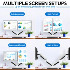 Dual Monitor Desk Mount For Max 32'' Monitors MUA0005-W 15 Dual Monitor Desk Mount For Max 32'' Monitors MUA0005-W -Mountup Store 3 c7bae42d d800 4265 8673 61e30eec1994