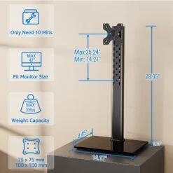 Vertical Dual Monitor Stand For 13"-42'' Monitors MUA1005 -Mountup Store 468ef44610c31b5b50b747b4f9f5ee49 13fe2cca 298c 45c5 94d0 3b61b8c8f493