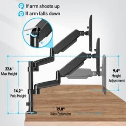 Dual Monitor Desk Mount For 17''-32'' Monitors MUA0026 -Mountup Store 4 1 16dac404 23ad 457d b264 882c2c0b3b43