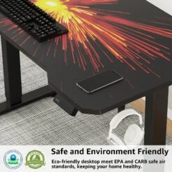 Stand Up Desk Electric Gaming Desk Customizable Desk Mat MUD1501 -Mountup Store 4 442f308a 496c 4d15 b31b 85a7b5dde1b8