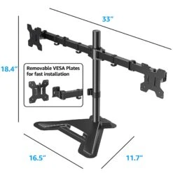 Dual Monitor Desk Stand For Max 27'' Monitors MUA1002 -Mountup Store 4 5984747e ba41 463d a317 ee55609ba293