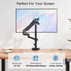 Single Monitor Desk Mount For 13''-32'' Monitors MUA6021B -Mountup Store 4 8695c897 09be 48d7 adb7 ac0199bc618f