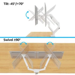 Freelift Dual Monitor Desk Mount For 13'' To 34'' Monitors MUA8014W -Mountup Store 4 8e5440a9 2724 4660 b01c c6d3dfab5fc0