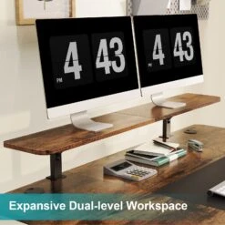 Dual Motor Electric Standing Desk 2-Tier Height Adjustable Stand Up Desk MUD2124 -Mountup Store 4 93f032ed 8e57 45bb 9ac8 33a8521fb36f