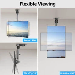 Full Motion Flip Down Ceiling TV Mount For 13''-40'' TVs MU0049-L 15 Full Motion Flip Down Ceiling TV Mount For 13''-40'' TVs MU0049-L -Mountup Store 4 9402d5c9 4f14 46f1 b4f2 034285cd987b