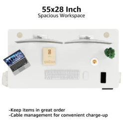 Electric Height Adjustable Standing Desk - White -Mountup Store 4 ae04d518 bd01 4f7f b6ad 421244f5e209