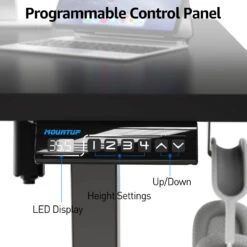 Electric Height Adjustable Standing Desk - Black -Mountup Store 5 03018354 829e 45b6 886a 2c55f8606bbf